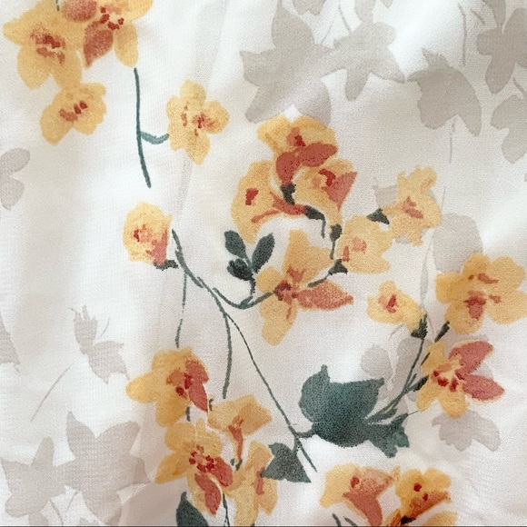 NWOT Lulus Shadow Blooms Cream Floral Print Ruffled Maxi Dress XS Small - Picture 7 of 16